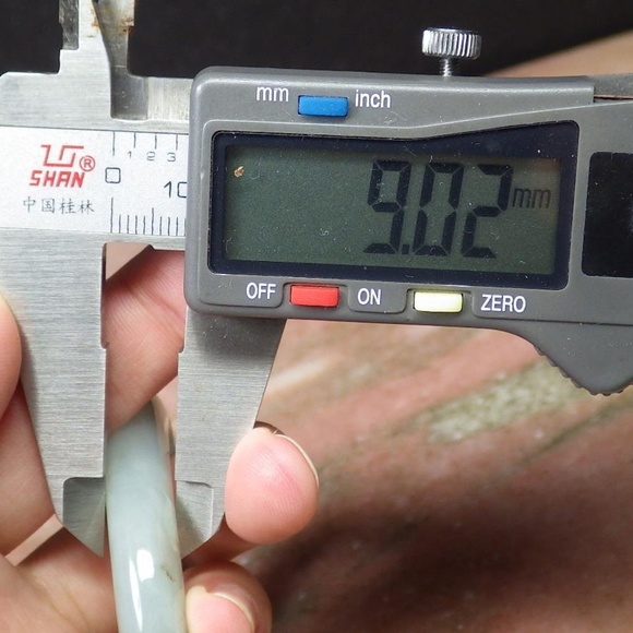 Certified Green Yellow 100% Natural A JADE Jadeite Bangle Bracelet 56 mm 792577 - Picture 6 of 9